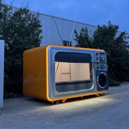 TV Food Truck Factory - Custom Old-Style Massive Landmark Kiosk Businesses
