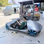 Vintage Car Model Factory - Custom Alloy Iron Art Street Photography Prop