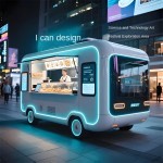 Neon Dining Car Factory - Custom Retro Sci-fi Fast Food Truck Barbecue