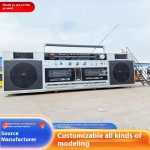 Radio Food Truck Factory - Custom Dessert Multifunctional Retro Snack Bar