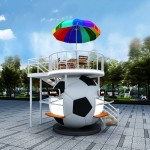 Football Food Cart Factory - Custom Sanitation Compliant Snack Sales 220V