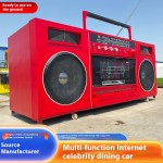 Radio Food Truck Factory - Custom Dessert Multifunctional Retro Snack Bar