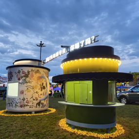 Food Trailer Factory - Custom Stainless Steel Kiosk Fried Chicken Hotdogs