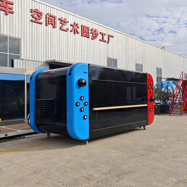 Game Kiosk Factory - Custom Stainless Steel Frame Street Food Cart 110V