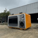 Vintage TV Factory - Custom 1980s Look Big Sized Landmark Kiosk 220V