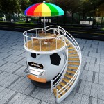 Football Food Cart Factory - Custom Sanitation Compliant Snack Sales 220V