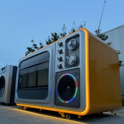 Vintage TV Factory - Custom 1980s Look Big Sized Landmark Kiosk 220V