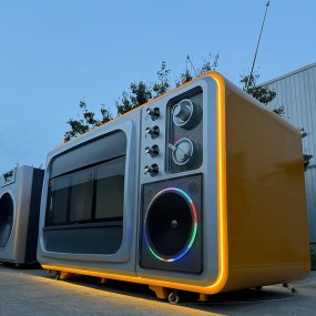 Vintage TV Factory - Custom 1980s Look Big Sized Landmark Kiosk 220V