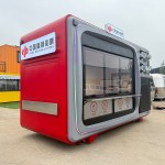 Food Cart Manufacturer - Custom TV Design Stainless Steel Retro Multifunctional