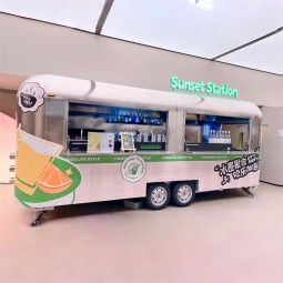 Mobile Dining Car Manufacturer - Custom Aluminum Ice Cream Coffee Food Cart