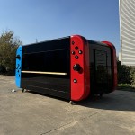 Game Kiosk Factory - Custom Stainless Steel Frame Street Food Cart 110V