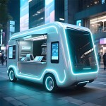 Neon Dining Car Factory - Custom Retro Sci-fi Fast Food Truck Barbecue