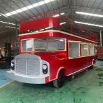 Electric Food Truck Factory - Double Decker Snacks Shop Cooking Equipment