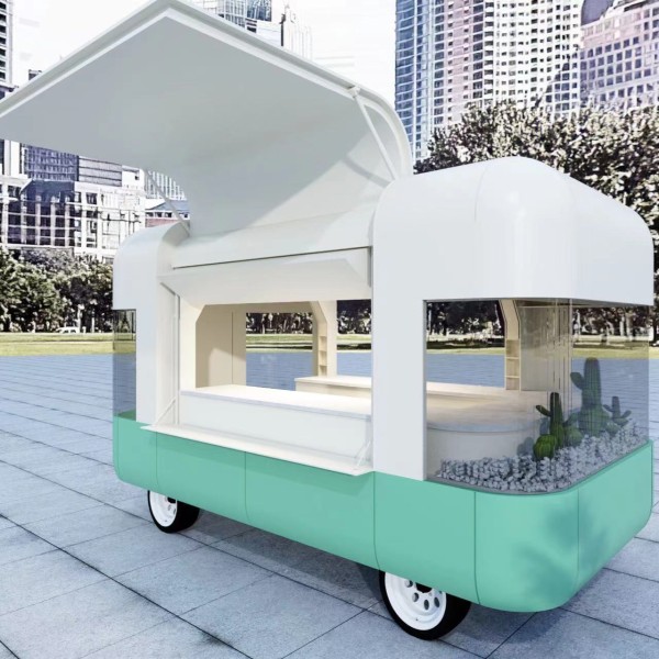 Beverage Display Supplier - Modern Juice Bar Mobile Pavilion Shopping