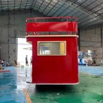 Electric Food Truck Factory - Double Decker Snacks Shop Cooking Equipment