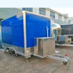 Food Trailer Manufacturer - Stainless Steel Hot Dog Ice Cream Truck USA