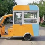 Snack Cart Manufacturer - Multifunctional Milk Tea Fried String Breakfast