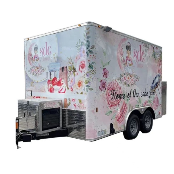 Food Truck Factory - Small Hamburger Hot Dog Stage Trailer