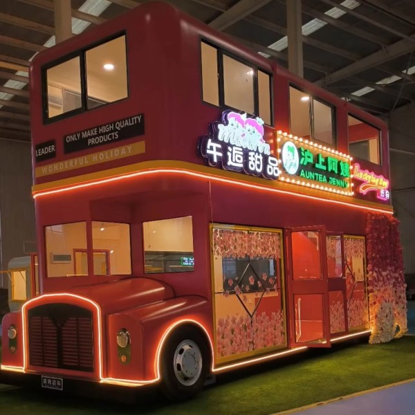 Double Decker Bus Manufacturer - Barbecue Skewer Food Truck Restaurant
