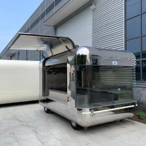 Mobile Kitchen Manufacturer - Hot Dog Coffee Kiosk Fully Equipped