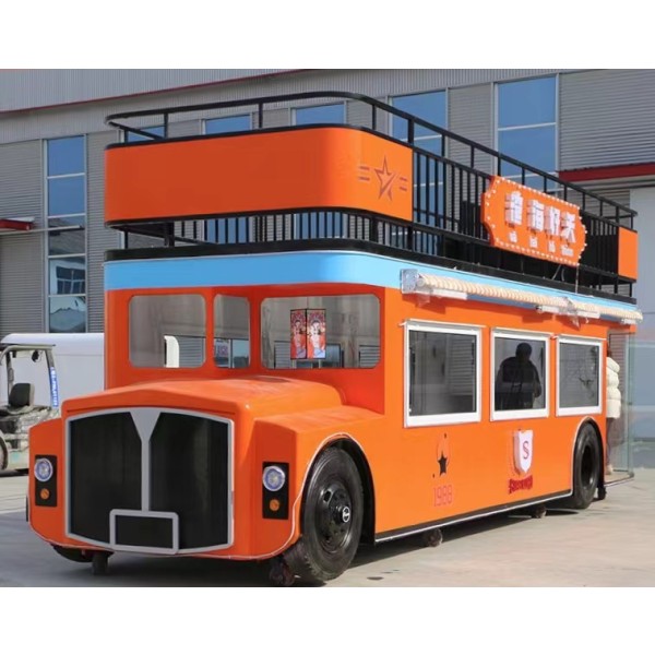 Double Decker Bus Factory - Commercial Dining Bus Street Food Truck