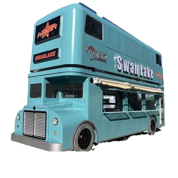 Double Decker Bus Factory - Wholesale Handicraft Food Truck Decoration