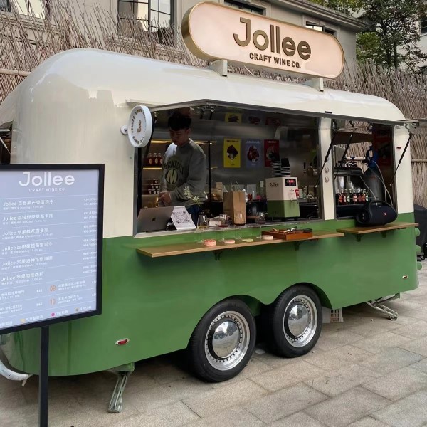 Food Trailer Supplier - Hot Dog Pizza Coffee Booth Fast Moving Kitchen