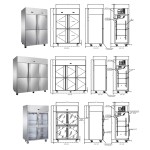 Commercial Refrigerator Factory - 2-6 Door Vertical Freezer Hot Selling
