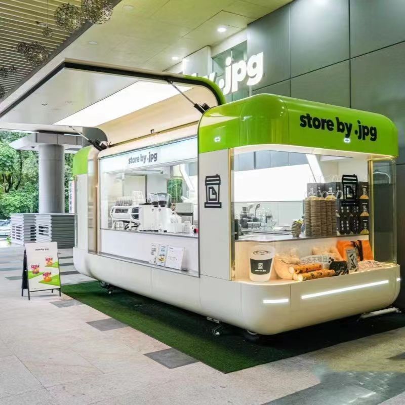 Food Trailer Supplier - Stainless Steel Mall Fast Food Truck Kiosk