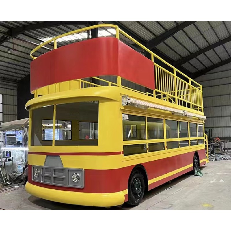 Mobile Food Truck Factory - Double Decker Coffee Ice Cream Juice Bar