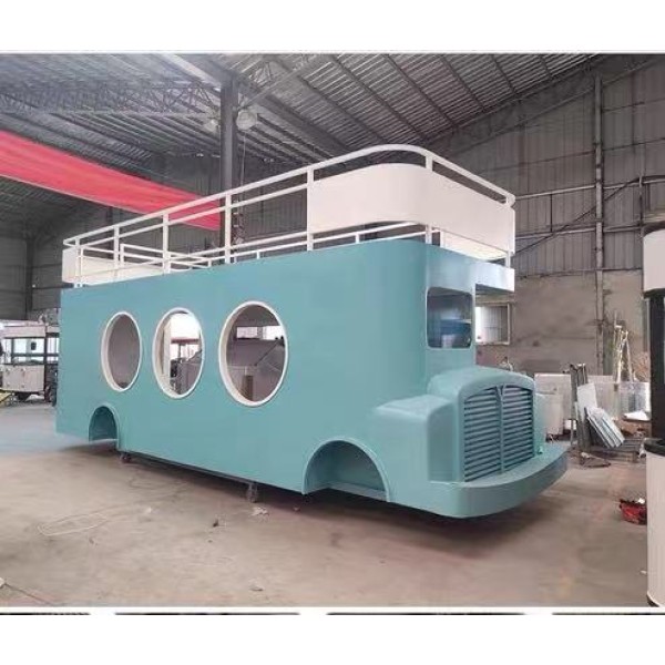 Food Van Factory - Double Decker Coffee Ice Cream Juice Bar Trailer