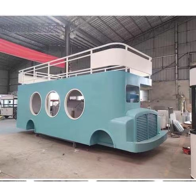 Food Van Factory - Double Decker Coffee Ice Cream Juice Bar Trailer