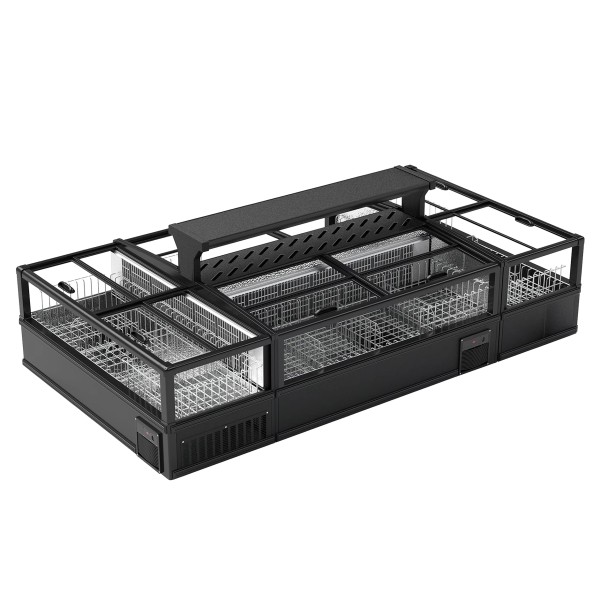Island Freezer Factory - Custom Horizontal Deep Supermarket Combination