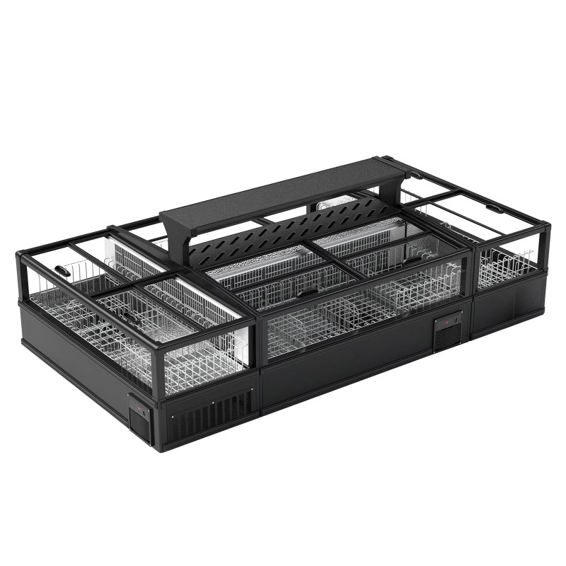 Island Freezer Factory - Custom Horizontal Deep Supermarket Combination
