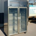 Vertical Freezer Factory - Custom Stainless Steel Glass Door Kitchen Cooler