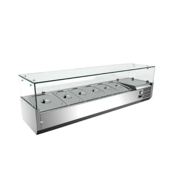 Pizza Fridge Factory - Custom Stainless Steel Salad Bar Counter Table