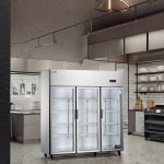 Refrigerator Factory - Custom Three Door Large Capacity Vertical Freezer