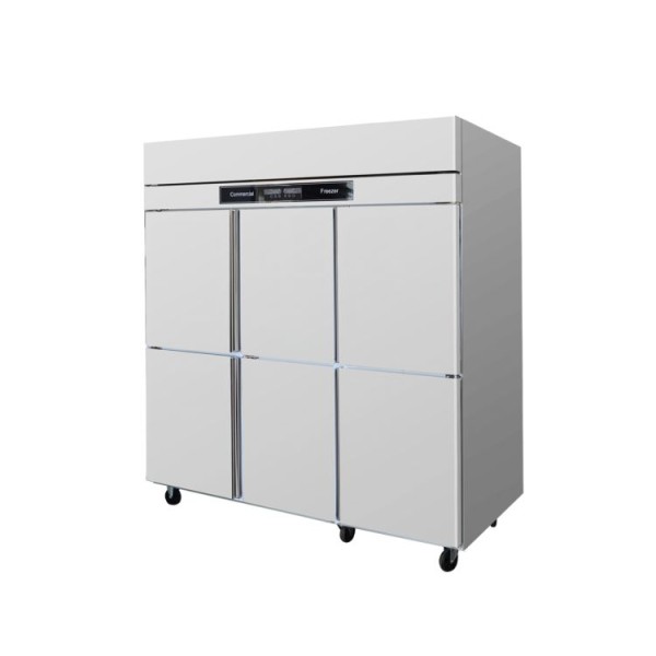 Freezer Factory - Custom Double Temperature Six Door Stainless Steel