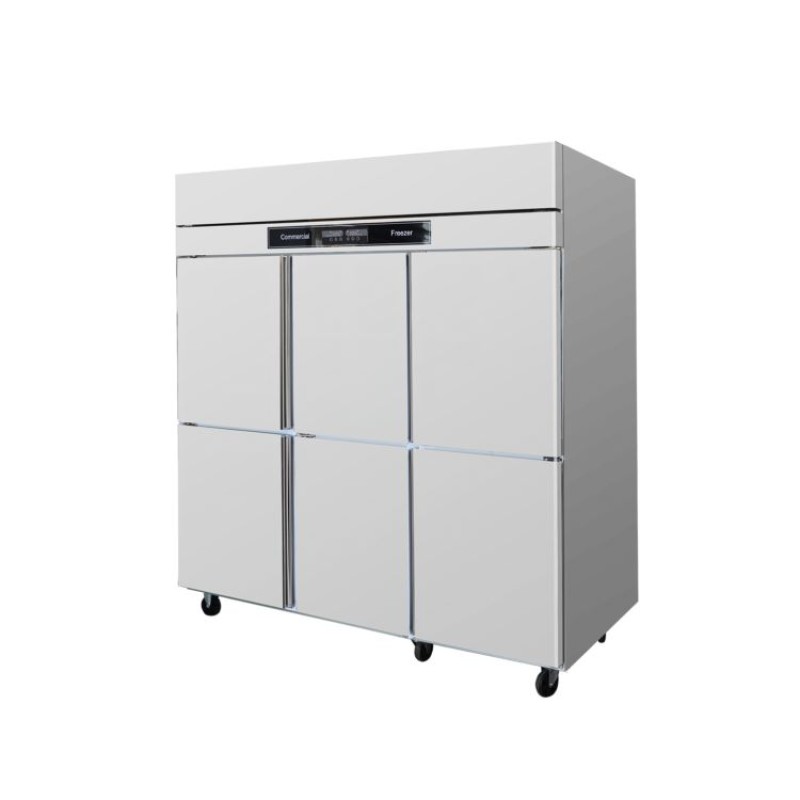 Freezer Factory - Custom Double Temperature Six Door Stainless Steel