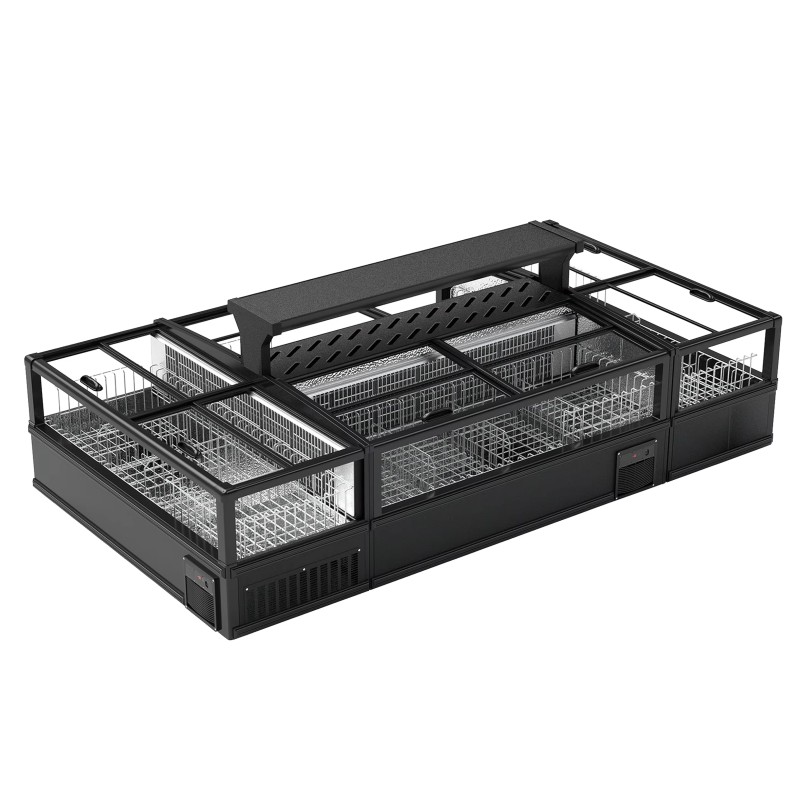 Freezer Showcase Factory - Custom Frozen Food Fish Seafood Butchery Cabinet