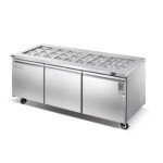 Salad Prep Table Factory - Custom Commercial 2 Door Pizza Salad Bar