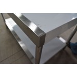 Worktable Factory - Custom 2-Layer Stainless Steel Prep Workbench Hotel