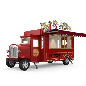 Food Truck Factory - Custom USA Standard Snack Machine Black Trailer