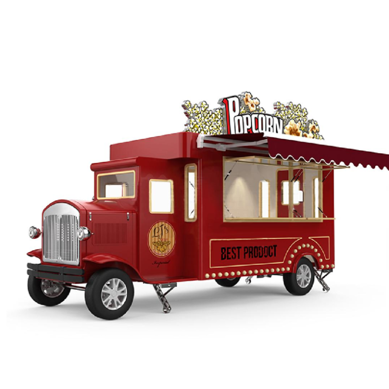Food Truck Factory - Custom USA Standard Snack Machine Black Trailer