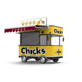 Food Truck Factory - Custom Commercial Deep Fryer Hot Dog Carts USA