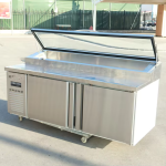 Salad Counter Factory - Custom Commercial Buffet Pizza Prep Table Chiller