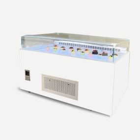 Display Cabinet Factory - Custom Open Island Sandwich Refrigerated Case