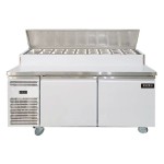 Salad Bar Factory - Custom Stainless Steel Pizza Refrigerator Prep Table