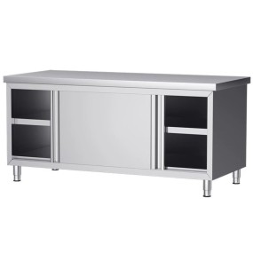 Work Table Factory - Custom Assembly Type Sliding Door Commercial Kitchen