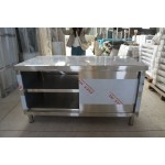 Work Table Factory - Custom Stainless Steel Sliding Door Storage Cabinet